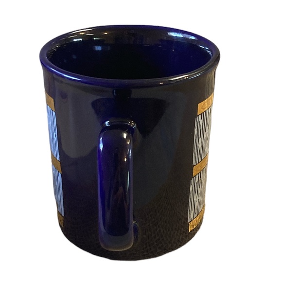 Culver Space Shuttle Kennedy Space Center NASA Cobalt Blue & 22kt Gold Cup - Picture 4 of 7